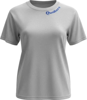 American Apparel Heavyweight Boxy Tee with embroidered "Quakers" on neckline