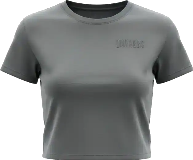 Comfort Colors Women's Heavyweight Boxy Tee with "Quakers" on front left chest