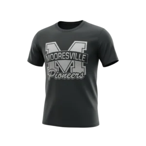 Gildan Softstyle Mooresville Logo (Metallic Black on Black)
